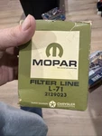 Nos Vtg Oil Filter Element Mopar L-71 2129023. Fixed Price $125.00.