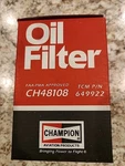 New Champion Aerospace Aircraft Oil Filter CH48108 Faa Pma Approve Aviation Part. Fixed Price $34.99.