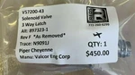 V57200-43 Solenoid Valve. Fixed Price $450.00.