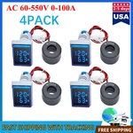 4PCS Ac 60-500V 0-100A 22MM 3 In Voltmeter Ammeter Led Digital Volt/amp. Fixed Price $16.98.