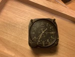 Vintage Wwii Us Navy Waltham 8 Day Aircraft Clock - Heat Blistered Face. Fixed Price $255.00.