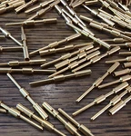 Amphenol C10-597160-17D Gold Male Crimp Contact Pin Lot Of 50. Fixed Price $39.95.