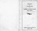 Installation Diagram For Grimes Self Retractable Aircraft Landing Light ST-250. Fixed Price $11.75.