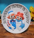 Raggedy Ann Andy Porcelain Electric Light #4553. Fixed Price $19.99.