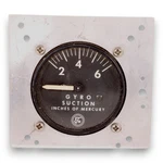 Airborne 1C3-4 Gyro Suction Vacuum Gauge Panel Mount Vintage 1957. Fixed Price $35.00.