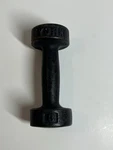 Vintage York 3 Lb Round Head Flat Rest Design Single Dumbell Cast Iron. Fixed Price $19.95.