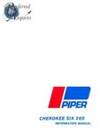 New Piper Cherokee Six 260 Pilots Information Manual P/n 761-558. Fixed Price $20.00.