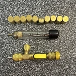Brass Manual Air Valve W/ Knurled Caps/fittings & Assorted Small Parts Set. Fixed Price $15.00.