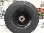 Cheng 4.10/3.50-4 Tire With Wheel Assembly 5/8 Axle Brass Bushings. Fixed Price $34.97.
