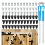 Bee Holes Repair Kit Rubber Tapered Plug With Tunnel Brush 122 Pcs 0.6 Inch. Fixed Price $15.77.