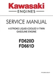 Kawasaki FD620D FD661D 4-STROKE Liquid Cooled V-twin Engine Service Manual. Fixed Price $37.00.
