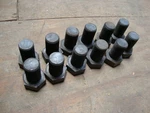 Hex Bolts, 1/4"-12 2", 1.25, Unf, Pieces. Fixed Price $199.95.