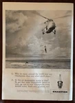 1958 Champion Spark Plugs Vintage Print Ad Coast Guard Helicopter Rescue. Fixed Price $5.99.