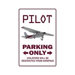 Pilot Sign Or Decals Parking Cessna Fly Beechcraft Aviation. Fixed Price $11.99.