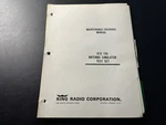 King Kts 156 Antenna Simulator Test Set Maintenance/overhaul Manual. Fixed Price $98.14.
