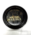 Vintage Aircraft Aux Fuel Quantity Gauge 20 Gal. Electric. Fixed Price $40.00.