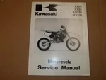 Kawasaki KX60 100 KDX80 1988-2004 Genuine Owners Service Manual 99924-1094-09. Fixed Price $25.00.