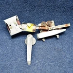 0711020-1 & 0711063-1 Cessna 180 Door Latch Assy W/ Bracket Shaft Handle Lh. Fixed Price $565.00.
