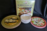 Casual Melamine Dishes Set 12 Piece Camping. Fixed Price $19.99.