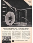 1959 Rca Radio Corporation Of America, Reel To Computers, Vintage Print. Fixed Price $9.95.