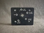 Beechcraft Aircraft Fuel Selector Metal Plate Placard. Fixed Price $75.00.
