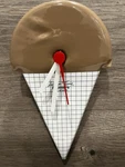 Vintage Ice Cream Cone Quartz Wall Clock Lickin Time By Umbra Canada 8.5. Fixed Price $29.99.