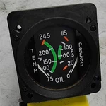 Indicator Oil Temp / Press S3279-1 Rochester Gauges, Inc. EG5045-06017. Fixed Price $900.00.