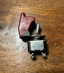 On-off Switch, AN3021-2, Red Cover, "wing Salvo". Fixed Price $18.50.