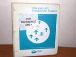 TPR-660 Atc Transponder System Manual. Fixed Price $39.99.