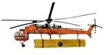 Sikorsky S-64 Skycrane Heavy Lift Helicopter Metal Model 40" Aerial Flying. Fixed Price $347.81.