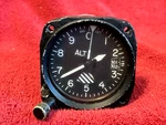 Kollsman Type C-12 Altimeter P/n 671-BU-010 Aim 1313-3100-1 Knob Bent. Fixed Price $229.49.