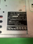 Bendix King KT78 Transponder. Fixed Price $160.00.