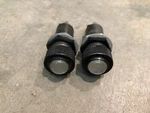 2 White Aircraft Instrument Panel Warning Indicator Lights,dialight Push Test. Fixed Price $25.00.