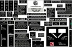 Grumman AA5-AA5A-AA5B C1 Interior Placard Kit. Fixed Price $62.99.