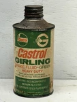 Rare Castrol Girling Oil Can Vintage Cone Top Brake Fluid Lubricating. Fixed Price $59.00.