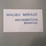 Piper Malibu Mirage PA-46-350P Pilot's Information Manual. Fixed Price $87.13.