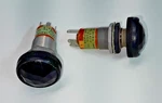 Two (2) - Nos Vintage Searle Aero, Red, Push To Test, Aircraft Cockpit Lights. Fixed Price $27.50.