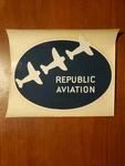 Vintage Republic Aviation 9"X6.5" Sticker Advertising Vtg Original. Fixed Price $99.99.