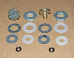 Pair, Needle & Seat Hardware Kit Nut Screw Nylon Stock Gasket Fits: Holley Carb. Fixed Price $12.99.