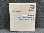 Cessna 400, 1000 Series Rnav Service, Parts Manual (year: 1982). Fixed Price $44.80.