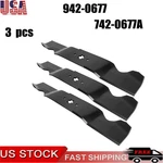 942-0677A 3 Mower Blades For Mtd Cub Cadet 742-0677A 742-0677B. Fixed Price $43.99.