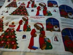 Jingle Bell Bear Applique Cotton Panel-set Of 2 Panels. Fixed Price $9.99.
