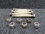 Cessna 172A Propeller Bolts With Nuts, Set Of 6 (4.75 ). Fixed Price $140.00.