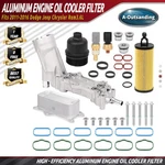 Aluminum Engine Oil Cooler Filter Housing Fits 11-16 Dodge Jeep Chrysler RAM3.6L. Fixed Price $52.99.