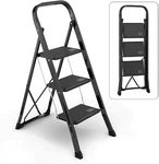 Steel Folding 2/3 Step Stool Ladder Adults With Soft-grip Handle 330 Lbs. Fixed Price $32.25.
