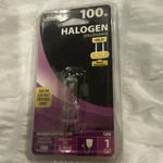 Feit Electric 100W Halogen Light Bulb GY6.35 Base 120V BPQ100T4/JCD. Fixed Price $55.00.