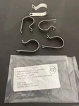 (5) 1/8" Id X 13/16 Long 321 Stainless Steel Loop Clamp, Umpco MS9025-17. Fixed Price $15.55.