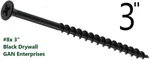 Phillips Bugle Head #8X3 Coarse Thread Black / Gray Drywall Screw (2000). Fixed Price $75.79.