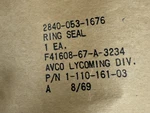 Lycoming T-53 Gas Producer Sealing Ring P/n 1-110-161-03 New. Fixed Price $125.00.