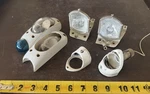 Lot Of Vintage Aircraft Lighting Grimes 28V Nav Lights Lamp Housings +. Fixed Price $95.00.